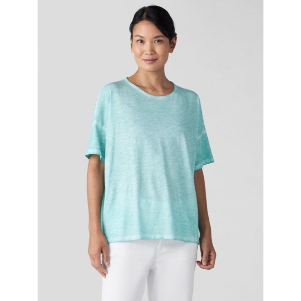 Eileen Fisher Mint Green Short Sleeve Tee